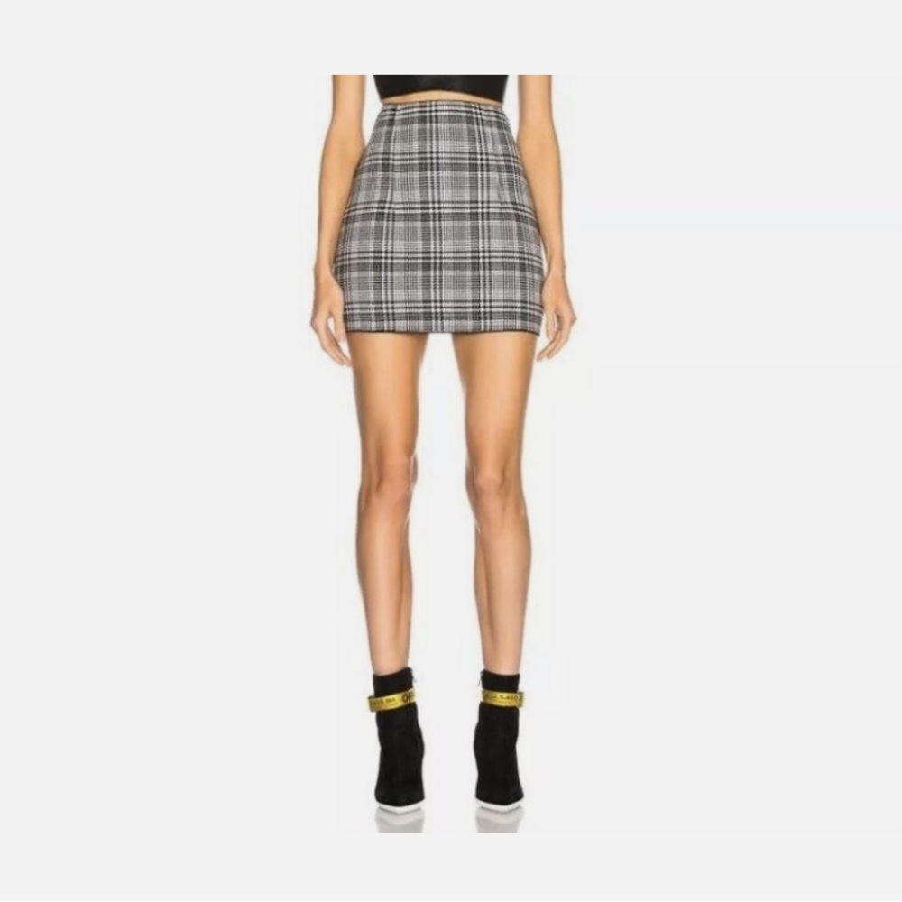 off white c/o virgil abloh skirt "main label" Italy poly wool acrylic blend